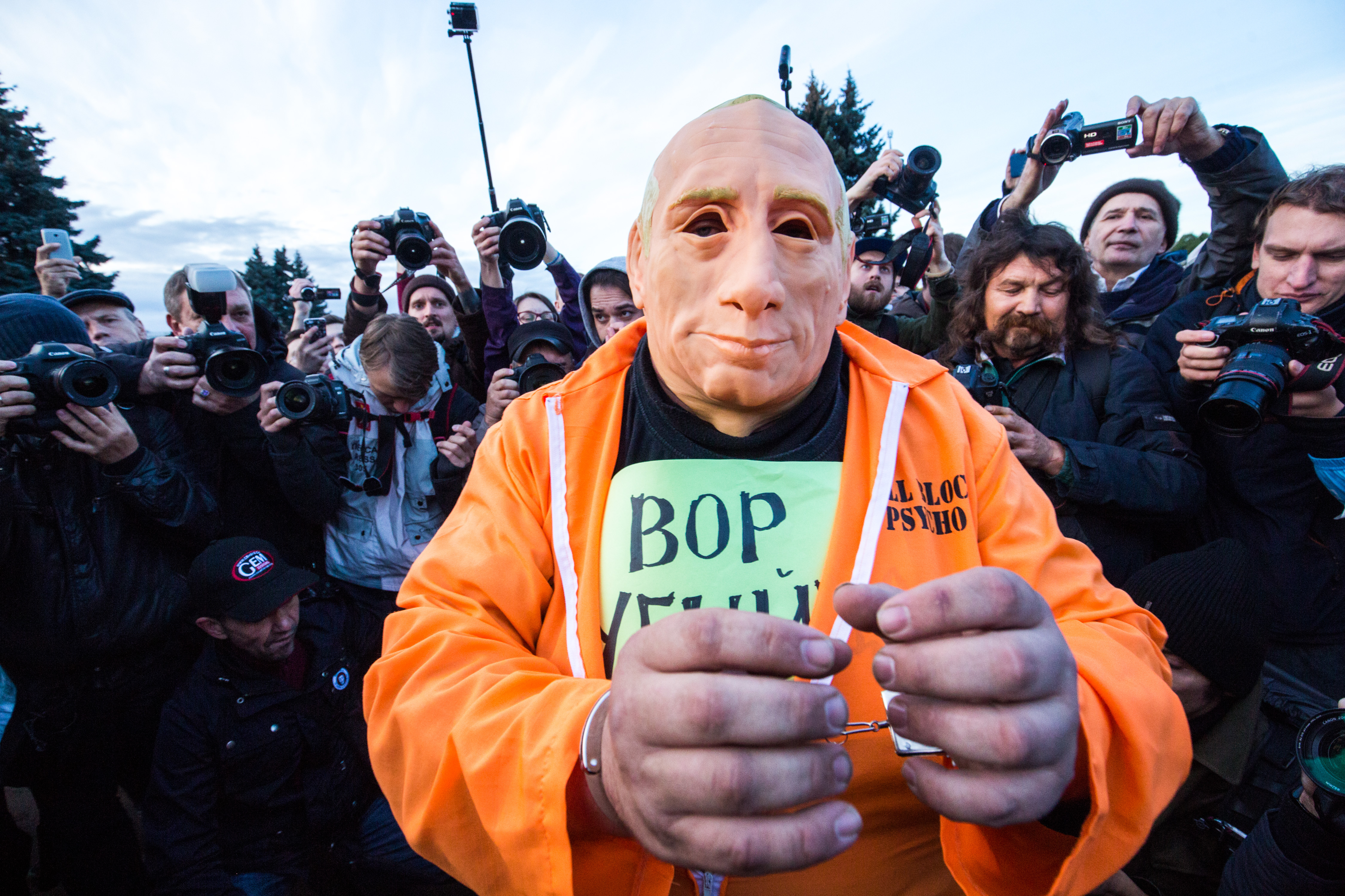 Владимир Иванютенко на акции 7 октября 2017 года / Фото: Давид Френкель