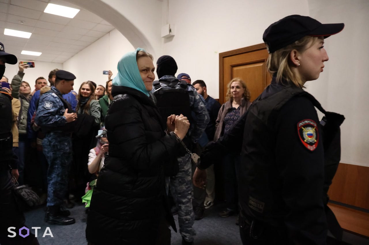  Nadezhda Kevorkova in court, Moscow, 7 May 2024 / Photo: SOTA