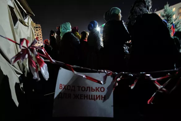 Октябрьская акция в Магасе в защиту территории республики. Ингушетия, 2018 / Фото: Владимир Варфоломеев