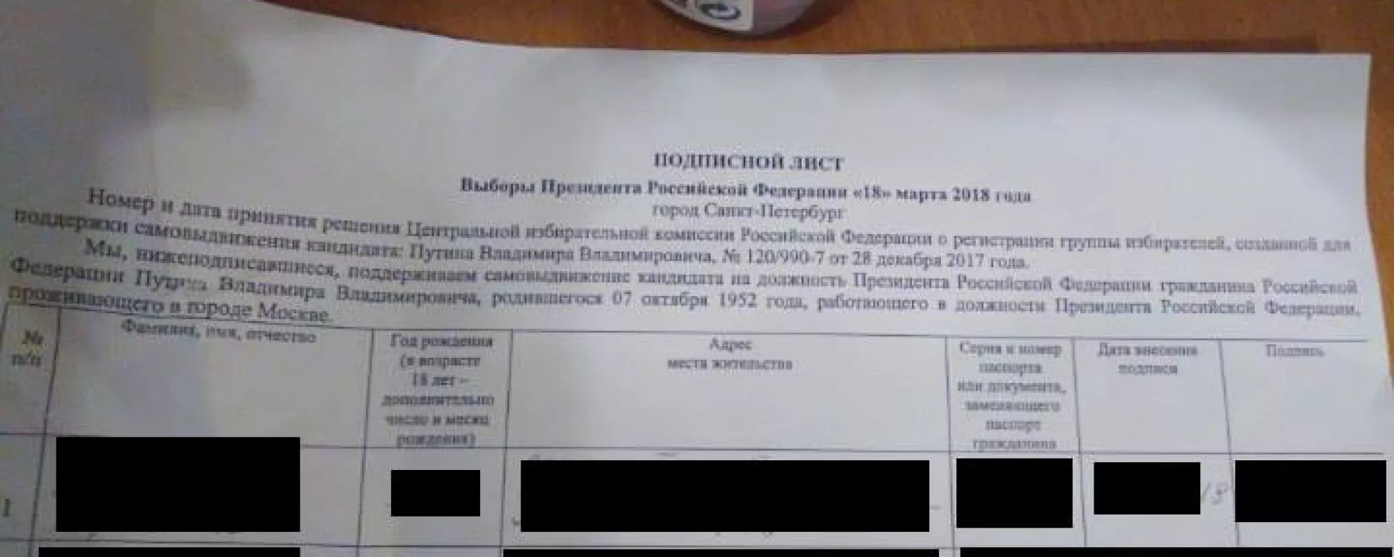 Студенты из Петербурга рассказали, что их заставляют собирать подписи за Путина