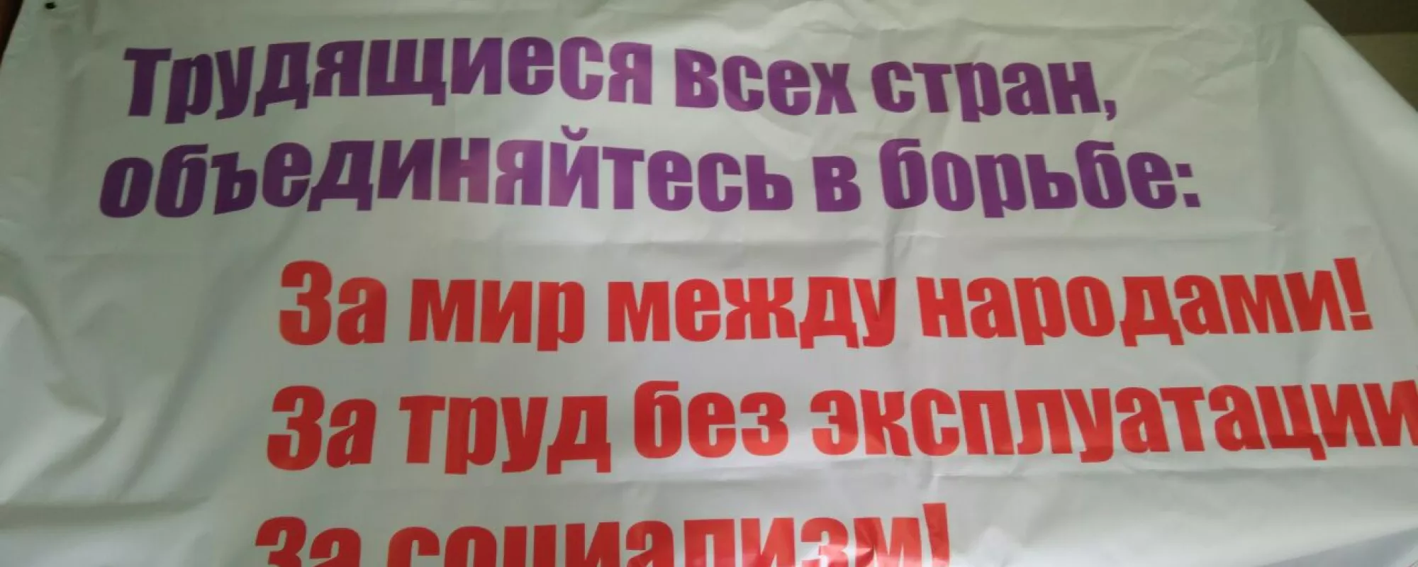 В Новосибирске задержали участников первомайского социалистического митинга
