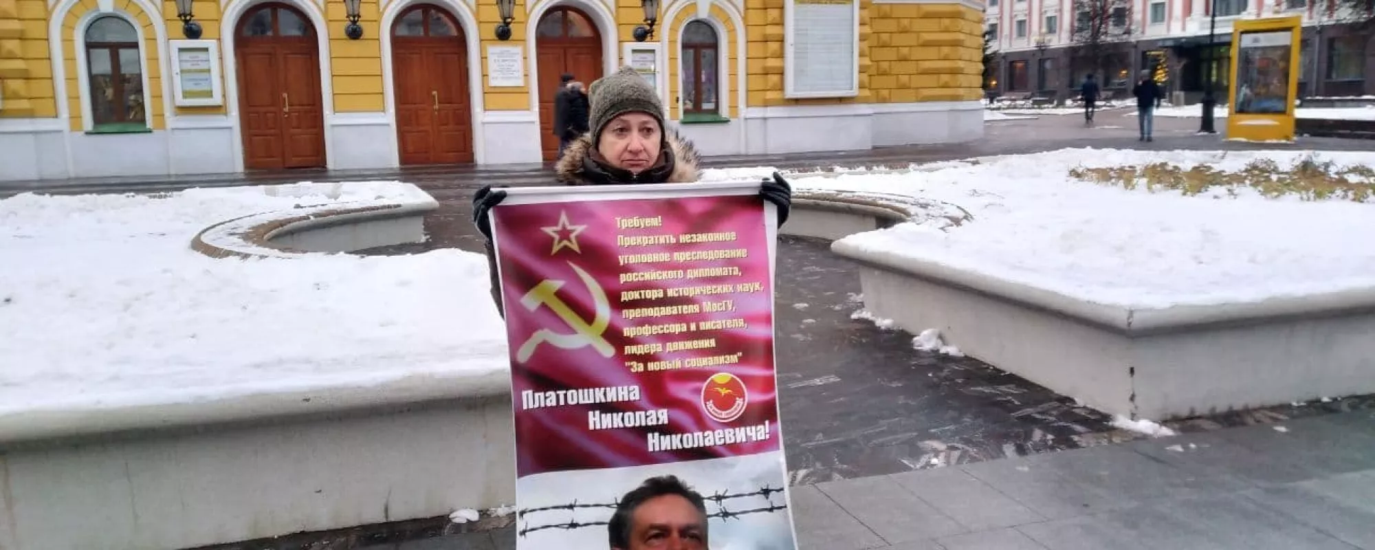 В Нижнем Новгороде задержали участницу одиночного пикета в поддержку Николая Платошкина