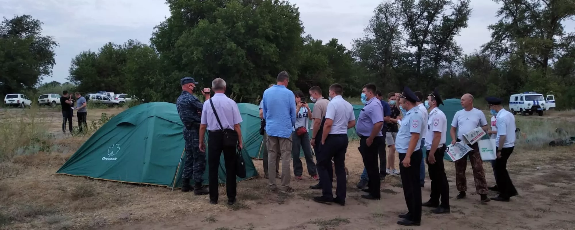 Полиция разобрала палаточный лагерь защитников Волго-Ахтубинской поймы
