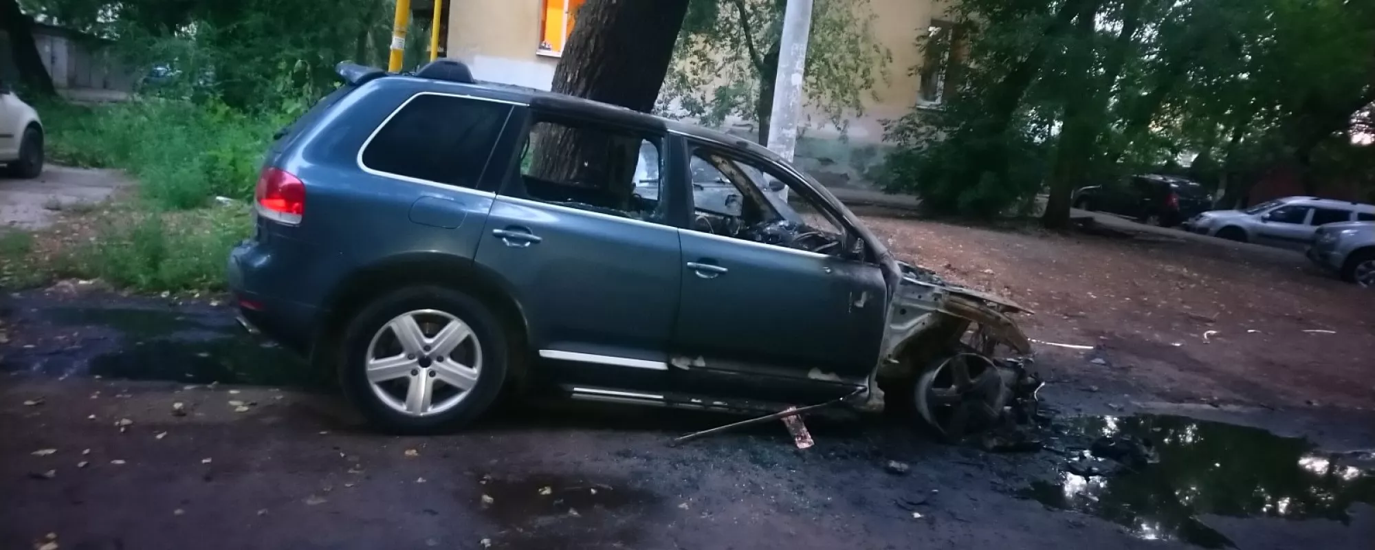 В Самаре неизвестные сожгли автомобиль местного экоактивиста