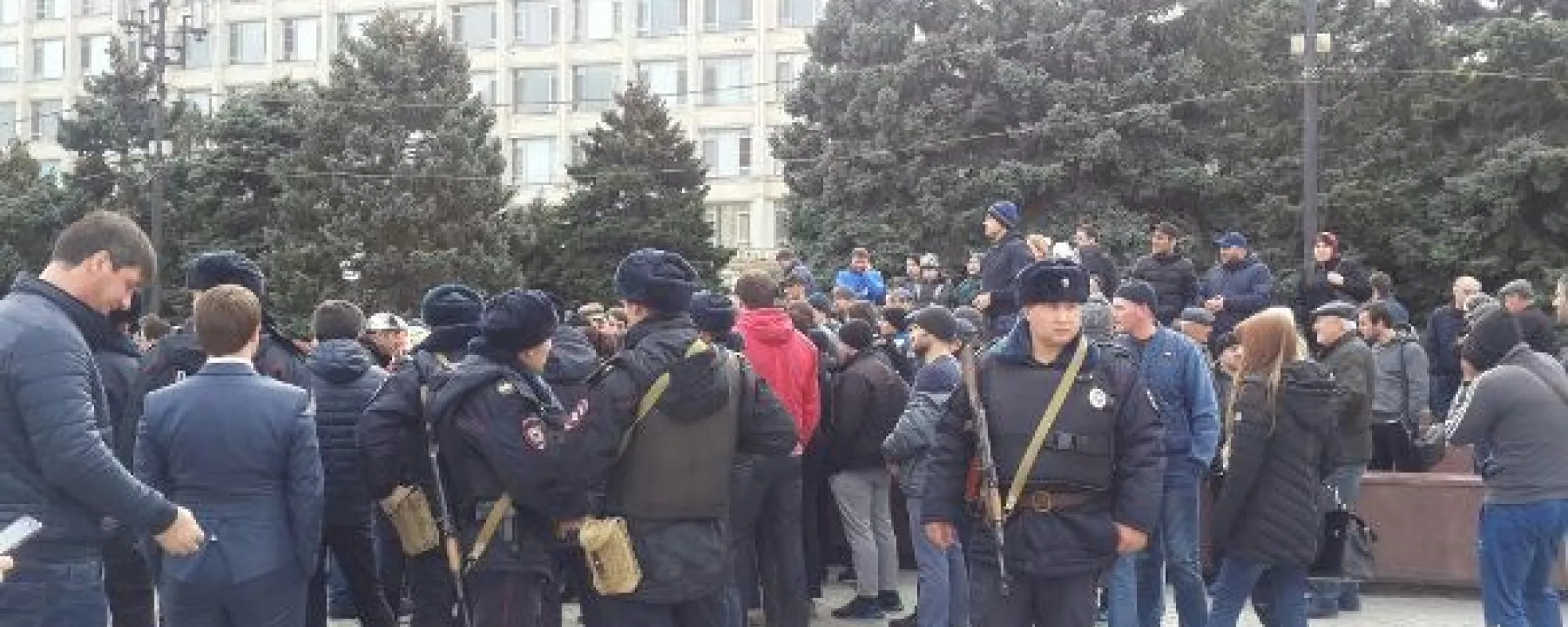 В Махачкале задержаны участники митинга за отставку мэра