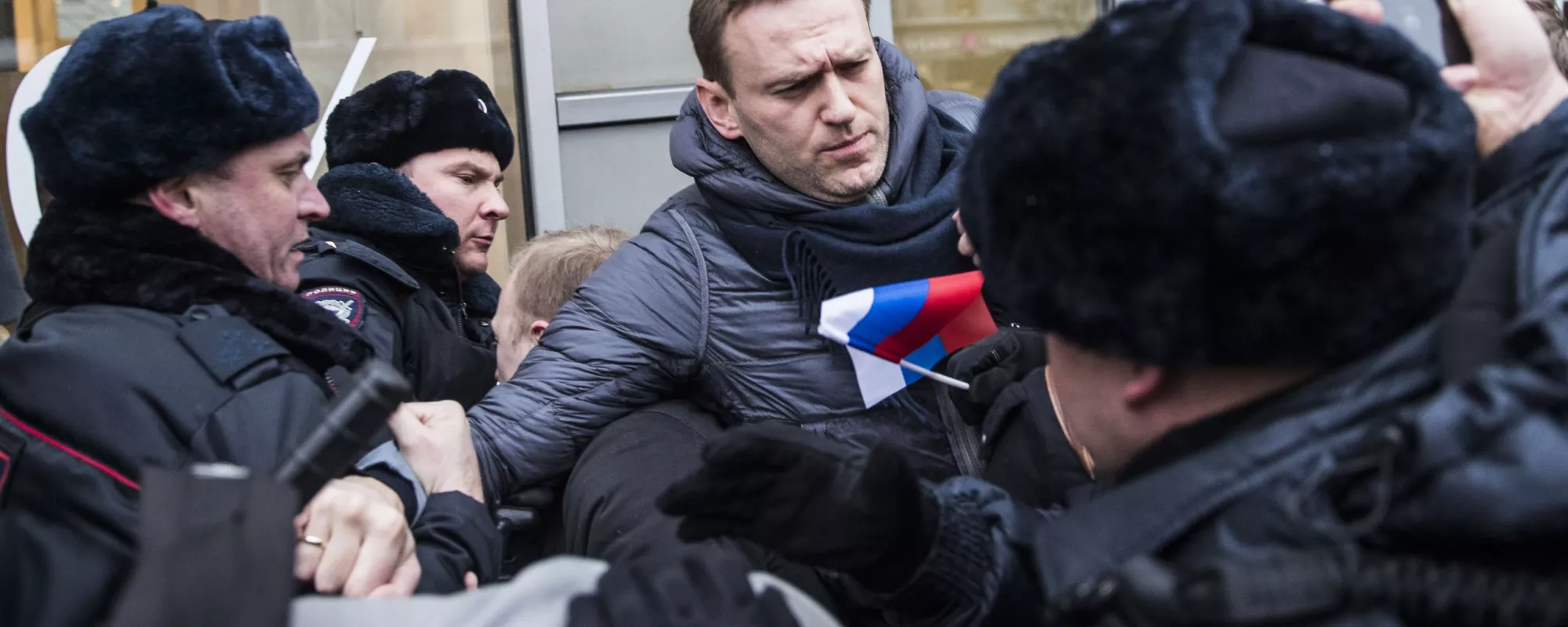Алексея Навального задержали на митинге в Москве