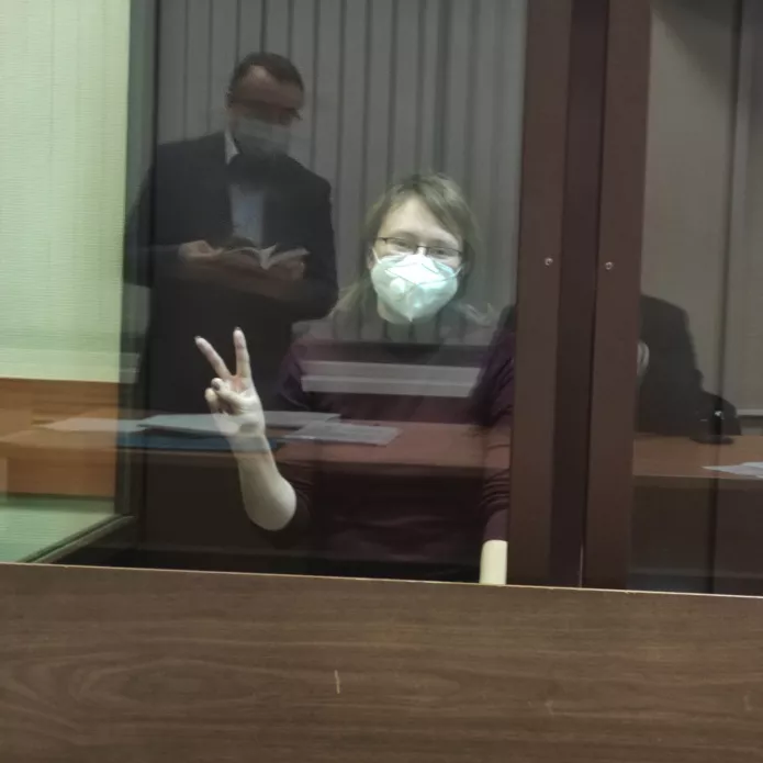 Лилия Чанышева на суде по мере пресечения / Фото: адвокат Владимир Воронин