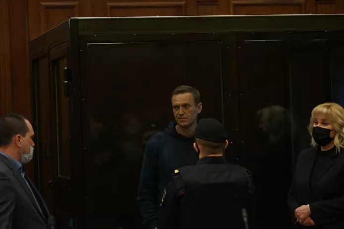 Суд по делу Алексея Навального, 2 февраля 2021 года / Фото: пресс-служба Мосгорсуда