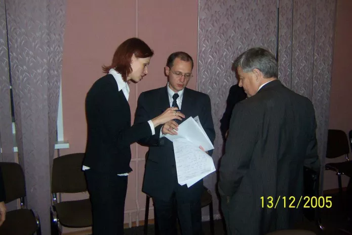 <em>Nadezhda Kutepova and Sergei Kirienko / Photo courtesy of Nadezhda Kutepova</em>