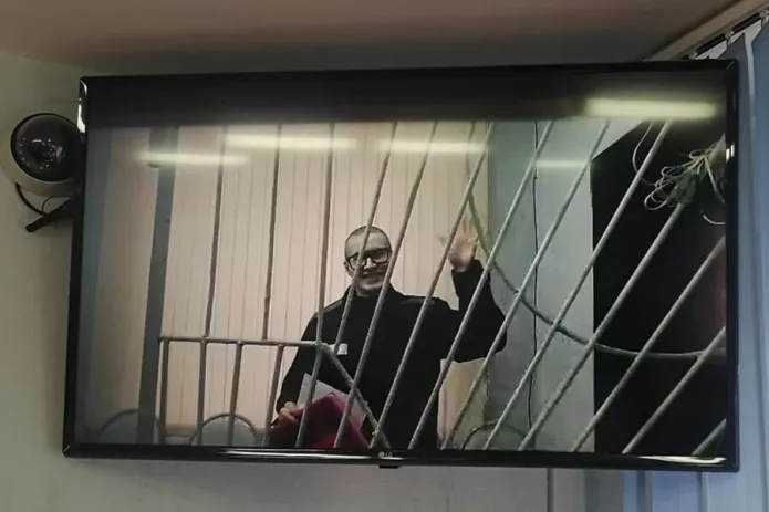 Виктор Филинков в колонии, 3 декабря 2021 год / Фото: адвокат Виталий Черкасов