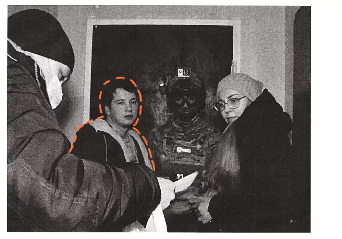 Pavel Khokhlov before the search / Shot from the video of the Main Directorate of the Ministry of Internal Affairs for the Krasnoyarsk Territory
