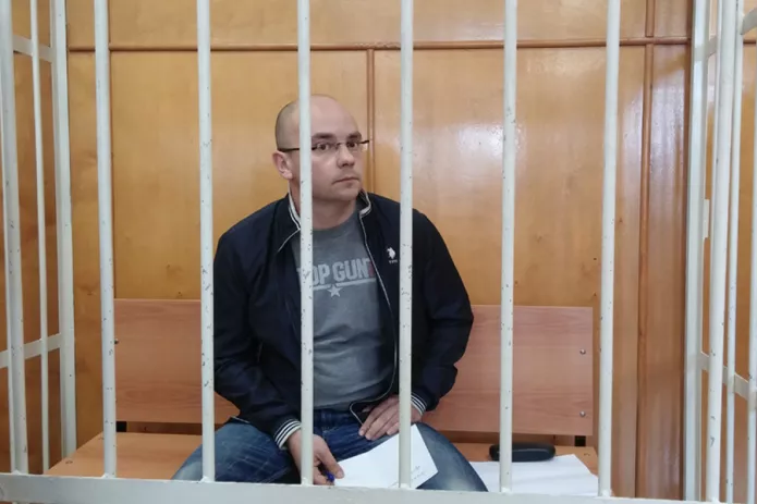 Суд по аресту Андрея Пивоварова. 29 июля 2015 года / Фото: Александра Агеева, «Грани.Ру»
