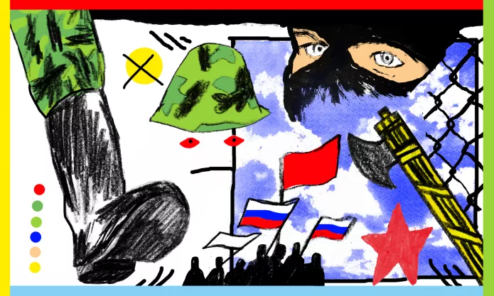 Иллюстрация: Саша Маршани для ОВД-Инфо