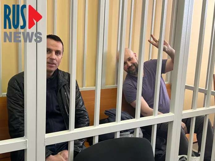 «Rosderzhava» journalists Alexander Dorogov and Yan Katelevsky in Lyubertsy City Court / Photo: RusNews