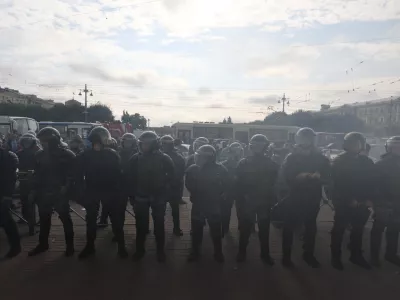  Акция «Против пенсионного грабежа» в Петербурге 
