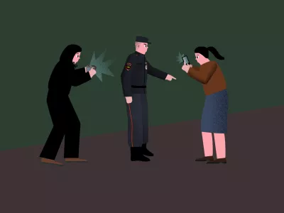  Перцовый баллон и Всевышний свидетель: как правоохранители мешают себя фотографировать 