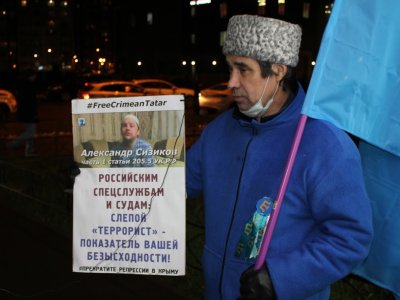 Ильяс Эшрэф  на акции 18 ноября / Фото: Дмитрий Негодин