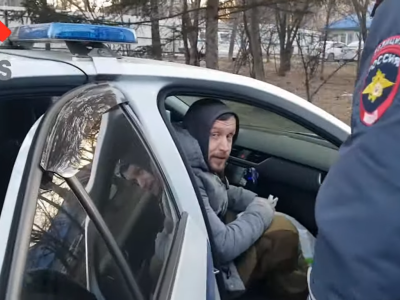 Задержание Евгения Козлова / Скриншот из ролика RusNews