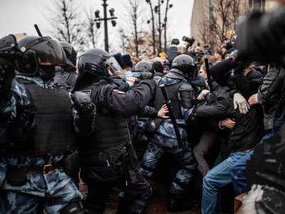      Protesters accused of violence against representatives of the state
    