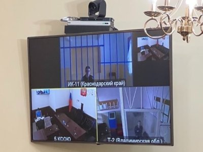 Магамадов и Салехов на заседании кассационного суда по видеосвязи / «Кризисная группа СК SOS»