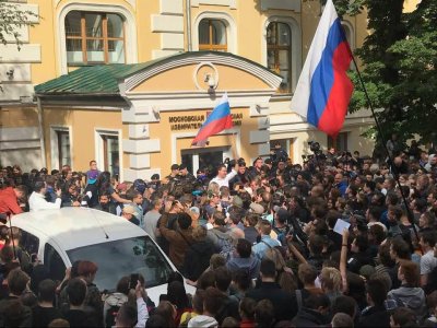 Список задержанных в связи с акцией у Мосгоризбиркома