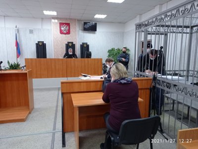 В зале суда по делу Александра Дорогова 27 января / фото: телеграм-канал «Кателевский и Дорогов Info»