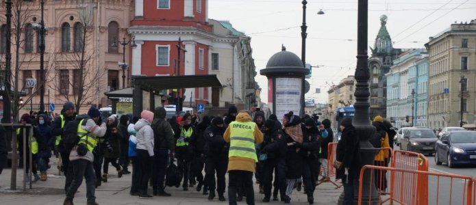 Списки задержанных в связи с акциями против войны с Украиной 8 марта 2022 года