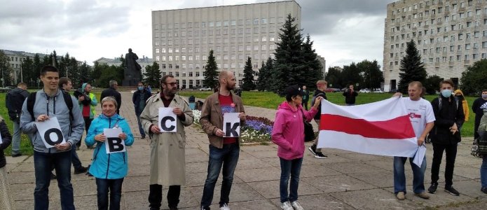 Акция в Архангельске 15 августа / фото: телеграм-канал «Поморье — не помойка!»